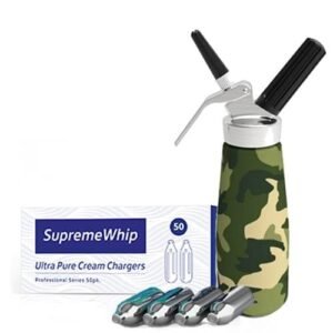 Starter Packs - SupremeWhip Cream Chargers + 0.5L green camo Print Dispenser