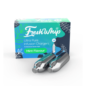 FreshWhip Mint Infusion Chargers 8.2g – 10pks Past best before date still 85% + 
