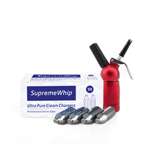 Starter Packs - SupremeWhip Cream Chargers + 0.125L Compact Dispenser RED