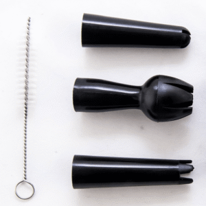Accessories Pack - Transparent Plastic Nozzels x 3 + Cleaning brush
