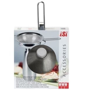 iSi Stainless steel funnel with sieve set